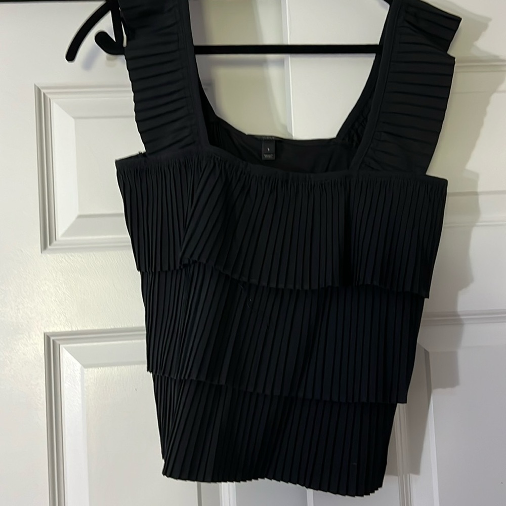 J. crew ruffled top EUC